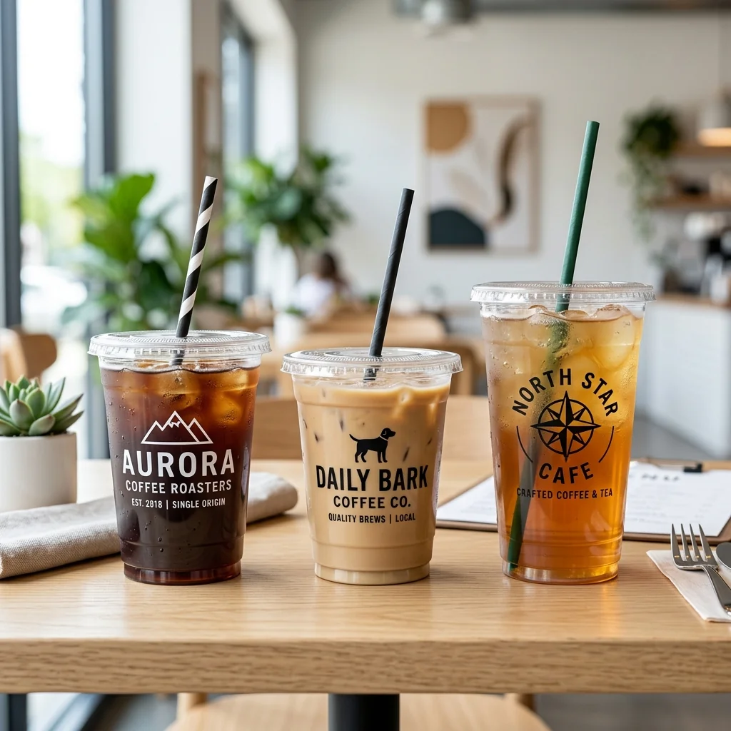 Mẫu cốc nhựa in logo - logo rõ nét từng chi tiết